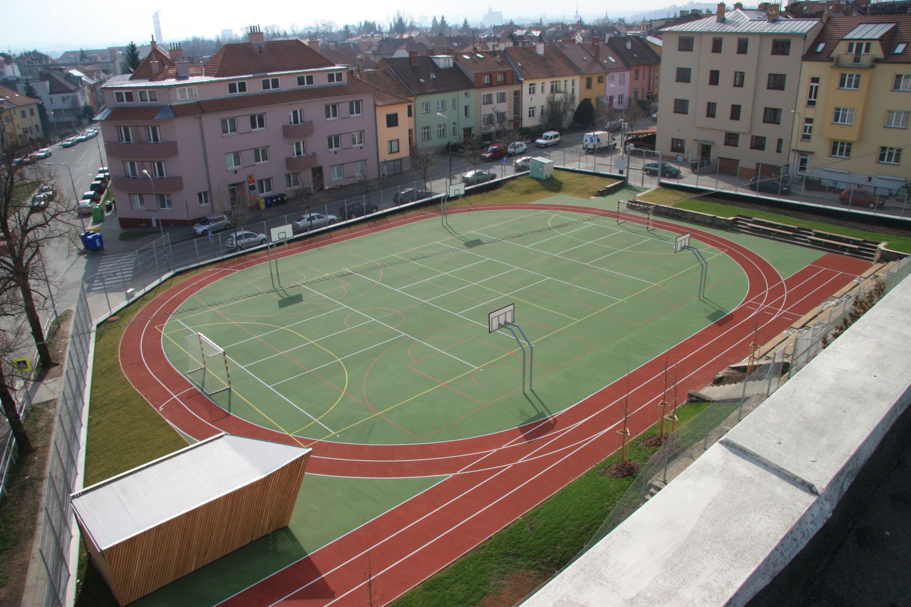 A sports ground in Zemědělská, Brno