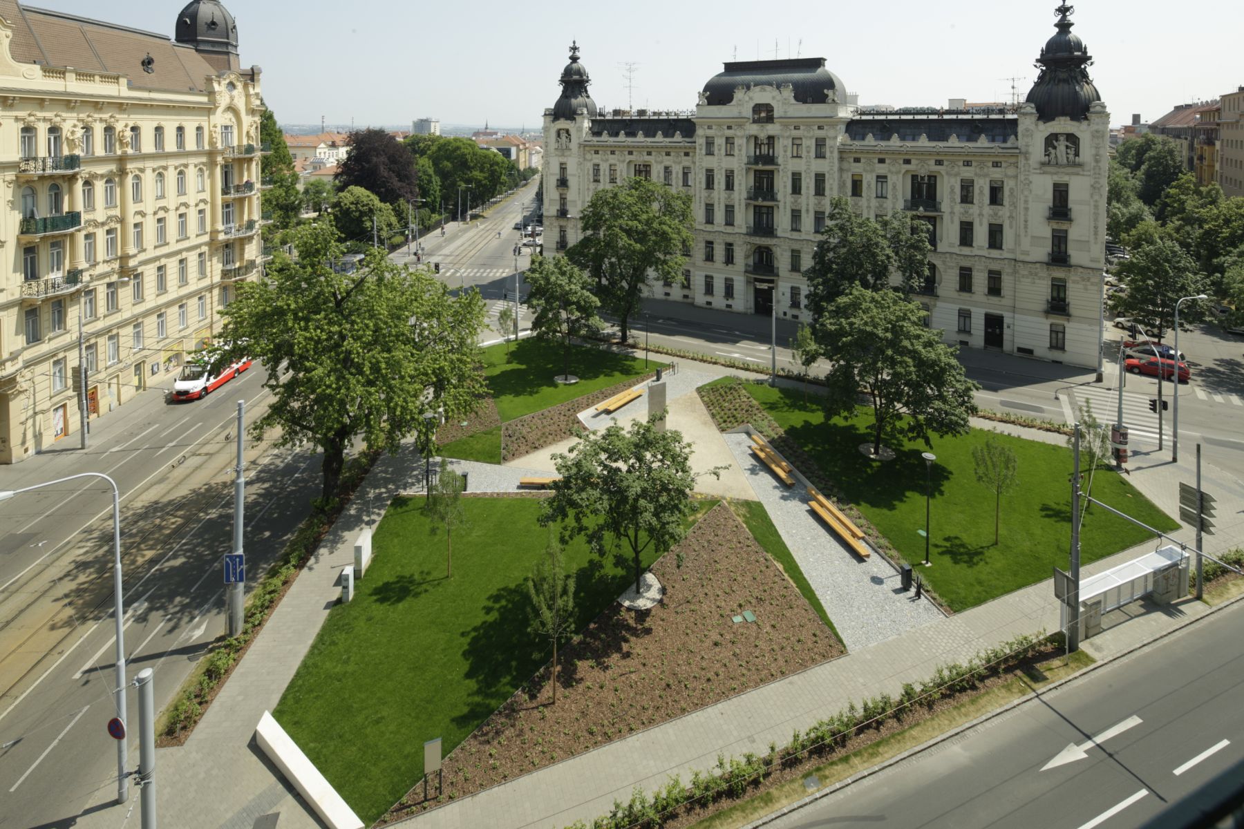 The square Konečného náměstí — Tivoli in Brno