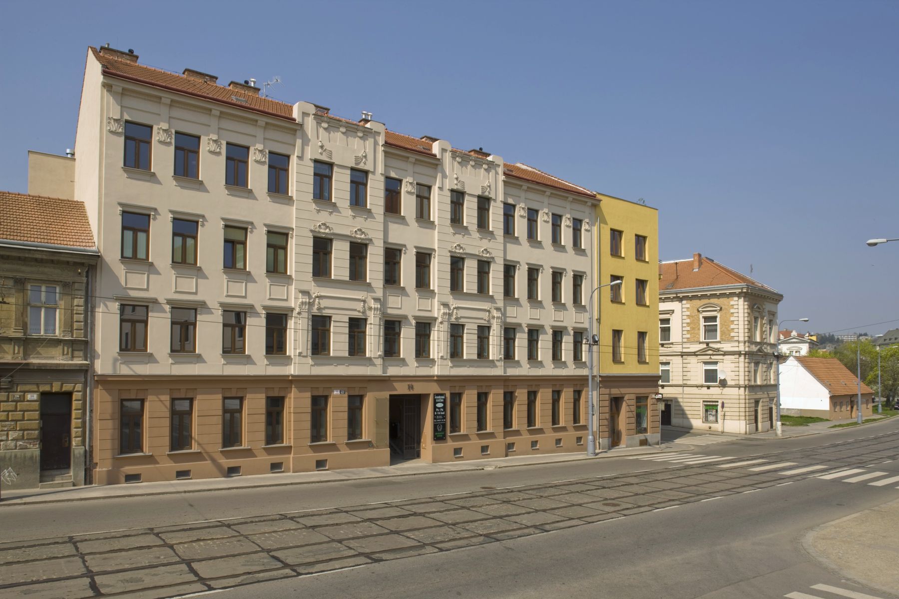Renovation of an apartment building in Víděňská 14, Brno-střed - Štýřice